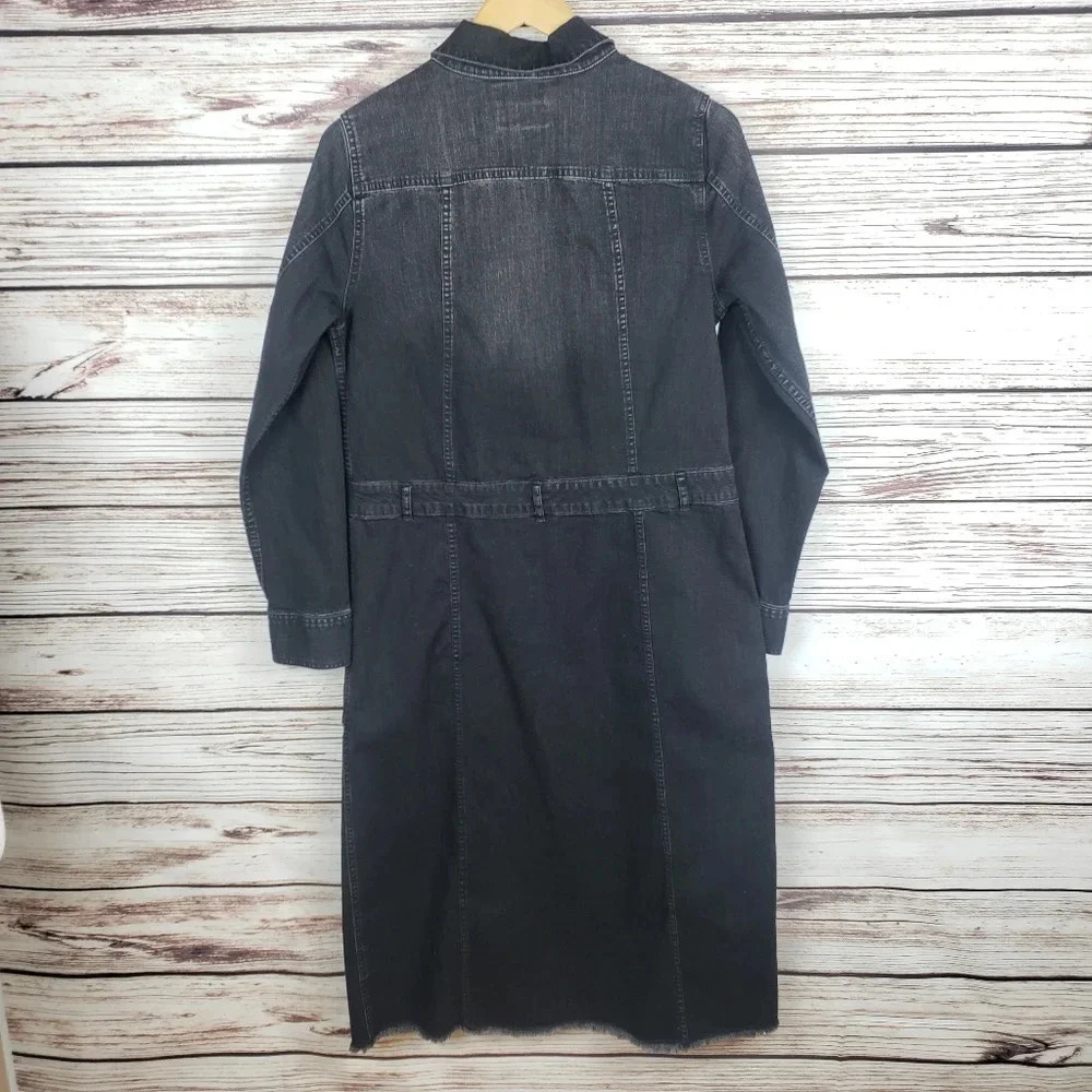 LOGO by Lori Goldstein Sz 2 Denim Duster Jacket - Picture 5 of 8